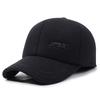 Large Cotton Peaked Cap Thickenedmen Cold-proof Peaked Cap Middle-aged and Elderly Woolen Heattech Back-sealed Ear Protection Cotton Cap