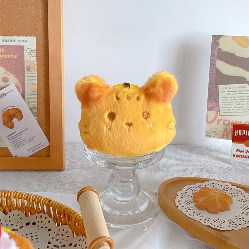Baking Cakes Plush Toy Keychain Cartoon Pudding Soft Stuffed Doll Pendant Car Key Ring Backpack Bag Decor Kid Gift