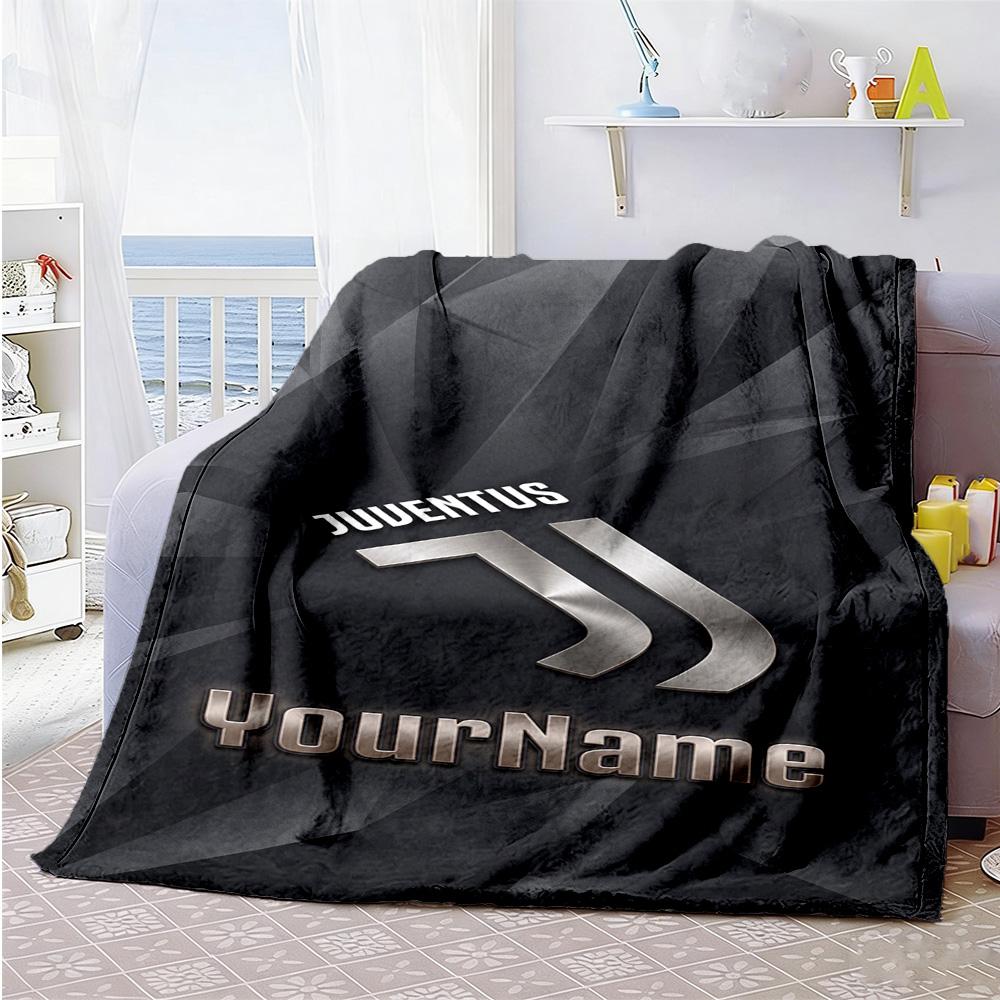 Juventus Personalized Name Blanket Throw Personalized Blanket Ultra-Soft Great for Livingroom Living Room Seaside Bedding Ideal for All Seasons