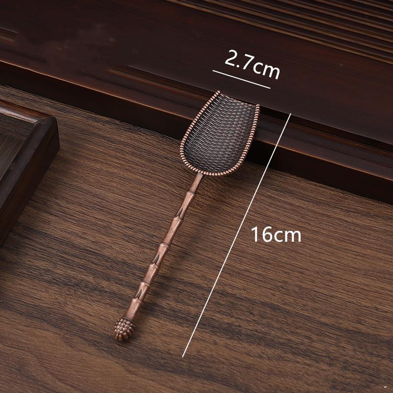 1PC Chinese Handmade Solid Wood Handle Tea Spoon Portable Tea Clip Tea Needle Household Six Gentlemen Teaware Accessories