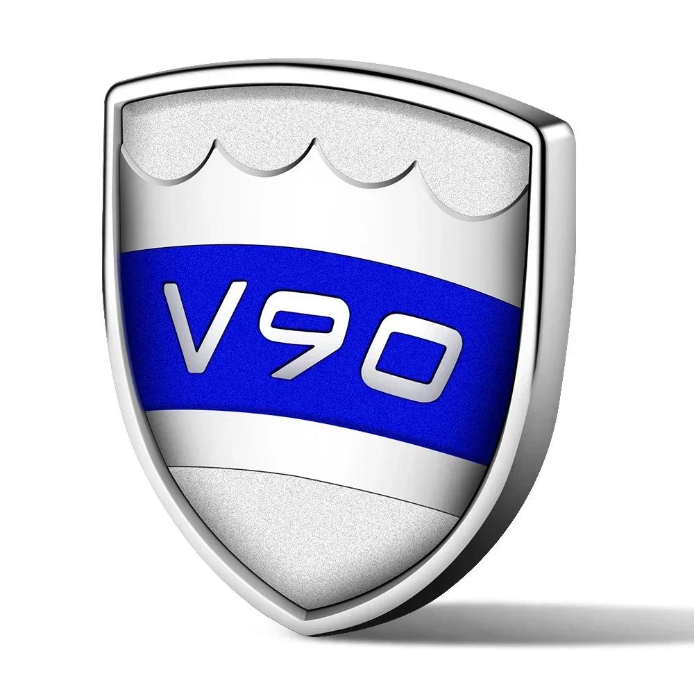 Kovový Letter Car Zadní kufr Znak Samolepka Decal Pro Volvo C30 S40 S60 S60L S80 S80L S90 V40 V60 V90 XC40 XC60 XC90 Znak