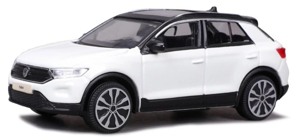 Bburago Volkswagen Scale Diecast Model Car SUV 2021 1/43 T-Roc (White)