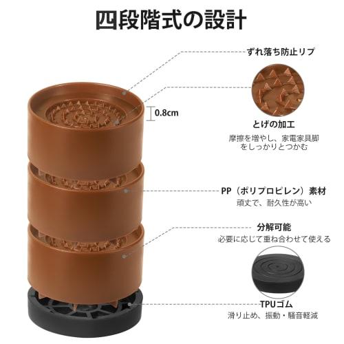 Umelee Table Height Adjuster, Desk Legs, 12.7cm Lift, 4-Level Table Height Adjuster, Kotatsu Legs, Bed/Sofa Legs, Furniture & Appliances, Non-Slip, Pr