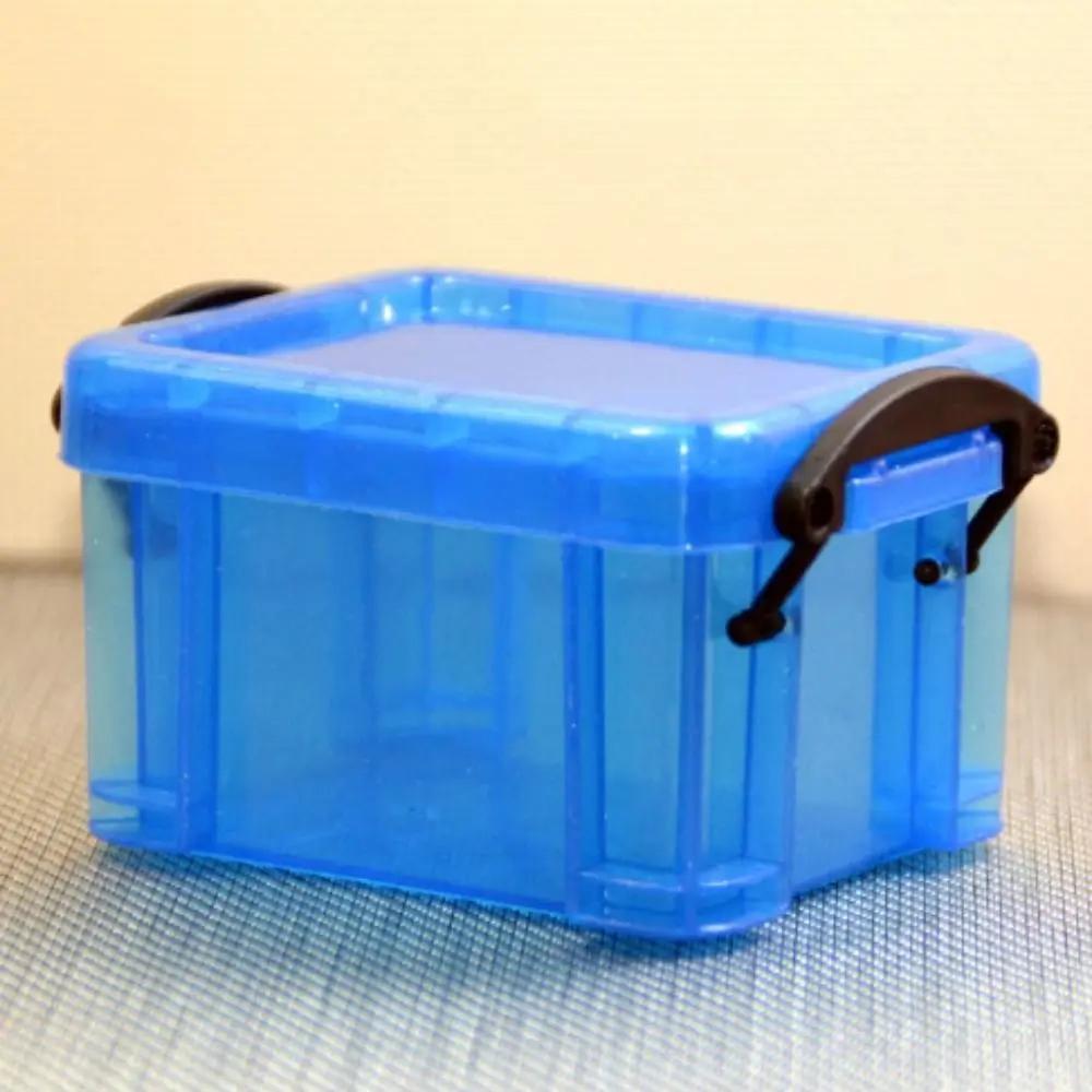 Candy Color Buckle Storage Box Desktop Sundries Organizer Cute Mini Jewelry Organizer Box Hair Clips Container