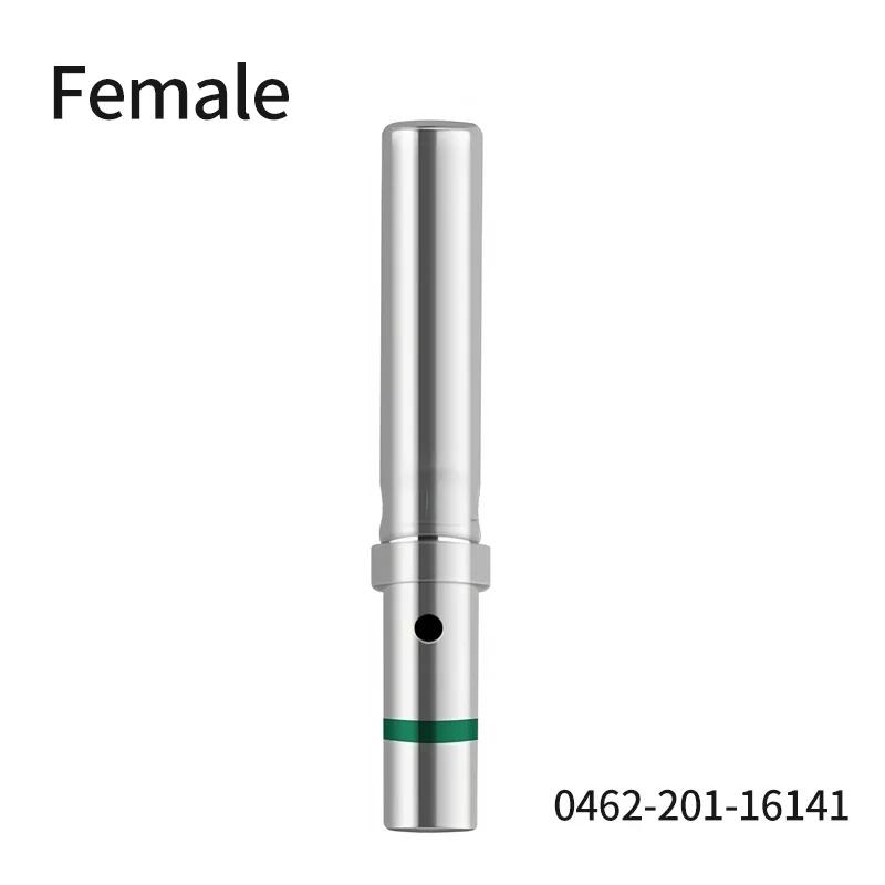 50Pcs DT 1.5mm Series Pin Contact 0462-201-16141 0460-202-16141 Stainless Steel 16AWG Deutsch Crimp Solid Female male Terminal