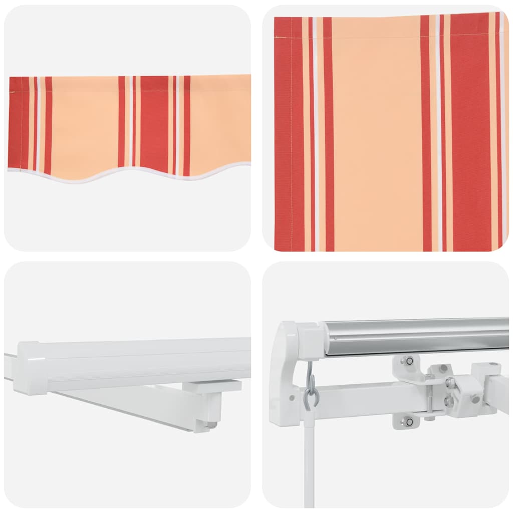 Retractable Awning Yellow and Orange 450 x 350 cm