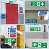 Exit Sign Safety Exit Sign Sticker 7 Piece Fade Resistant Decal Survival Sticker For Industrial Outdoor Door Men Women Elderly