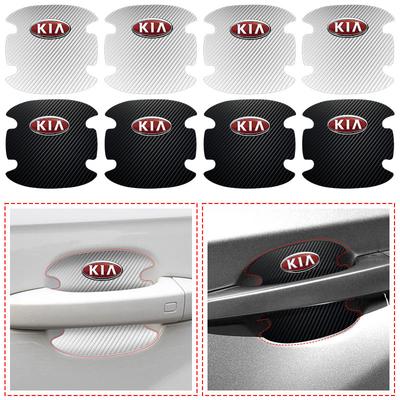 4 STÜCKE Autotürgriffschutz 3D Aufkleber Emblem Dekoration Für Ceed Sportage Rio K5 k6 K7 K8 Optima Cerato Proceed Venga Sedona Forte