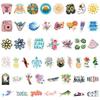 100Pcs Graffiti Stickers Various Summer Holiday Decorative Cute Decals Laptop Luggage Journal Album Scrapbook Refrigerator Stickers Gift