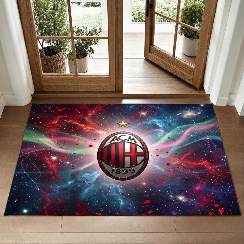 AC Milan Design Crystal Velvet Rug Soft Decorative Mat for Bedroom Entrance