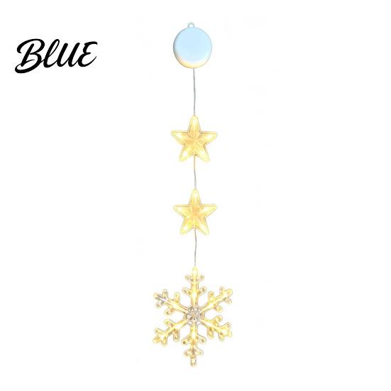 Battery Operated Hanging Lamps Star Moon Window Light Warm LED String Lights Home Gathering Atmosphere Lighting Decorative Lamp for Holiday