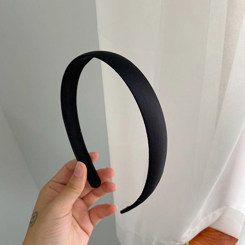 Simple Solid Color Satin Headbands For Women Smooth Wide Hairbands Girls Hair Hoop Band Headwear French Style Hair Accessories