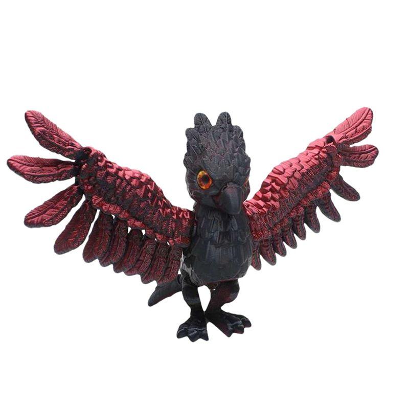 M-Modern-Eagle Desk Decor Realistic Eagle Ornament Novelty Eagle Action Figures With Movable Joints Eagle Figurine Home Deco