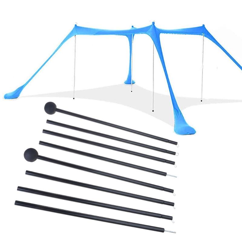 2Pcs Adjustable Length Outdoor Awning Support Poles Beach Tents Replacement Poles Shelter Canopy Rod Easy To Use