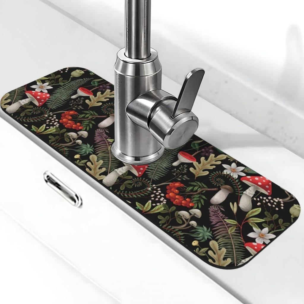 Badezimmerarmatur Ablass- und Wasserabsorptionsmatte für Waschbecken und Arbeitsplatten