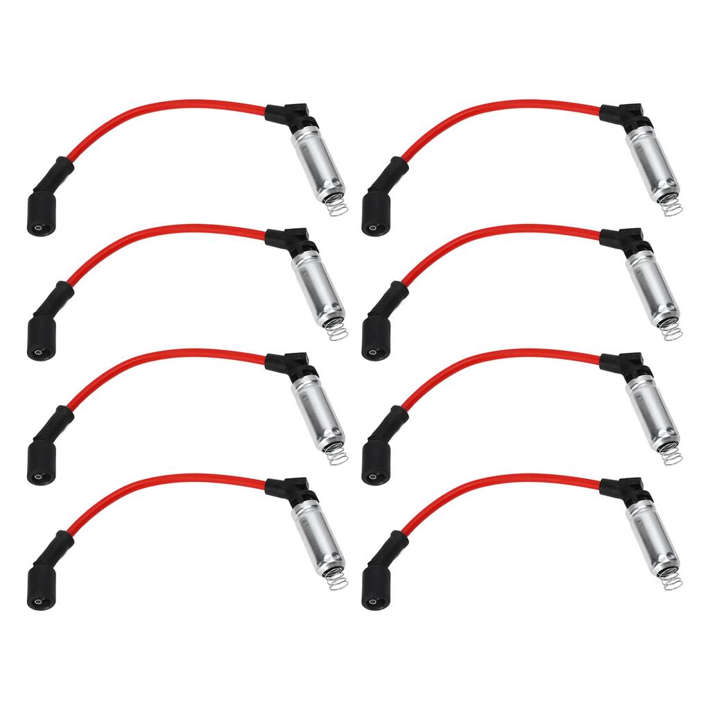 8pcs 10.2mm0.40in Spark Plug Wire Set 48322R Ignition Cable Replacement for Avalanche Corvette