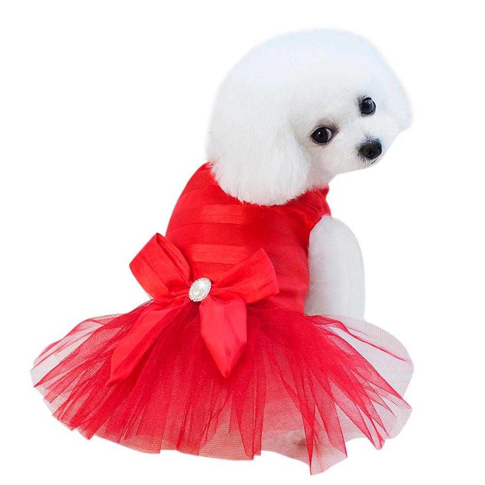 Small Dog Dress Fashion Pet Dog Bubble Dress Dog Cute Summer Skirt