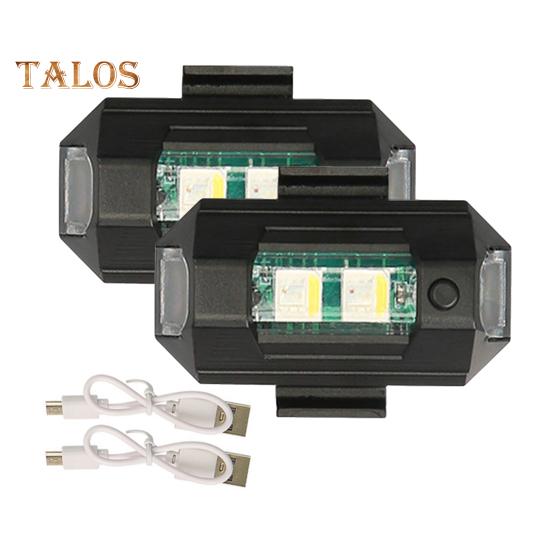 

2 шт. светодиодных стробоскопических фонарей для дронов, 7 цветов, перезаряжаемые через USB, сигнальные огни для самолетов, езда, полеты, защита от столкновений, задние фонари для самолетов, мотоциклов A