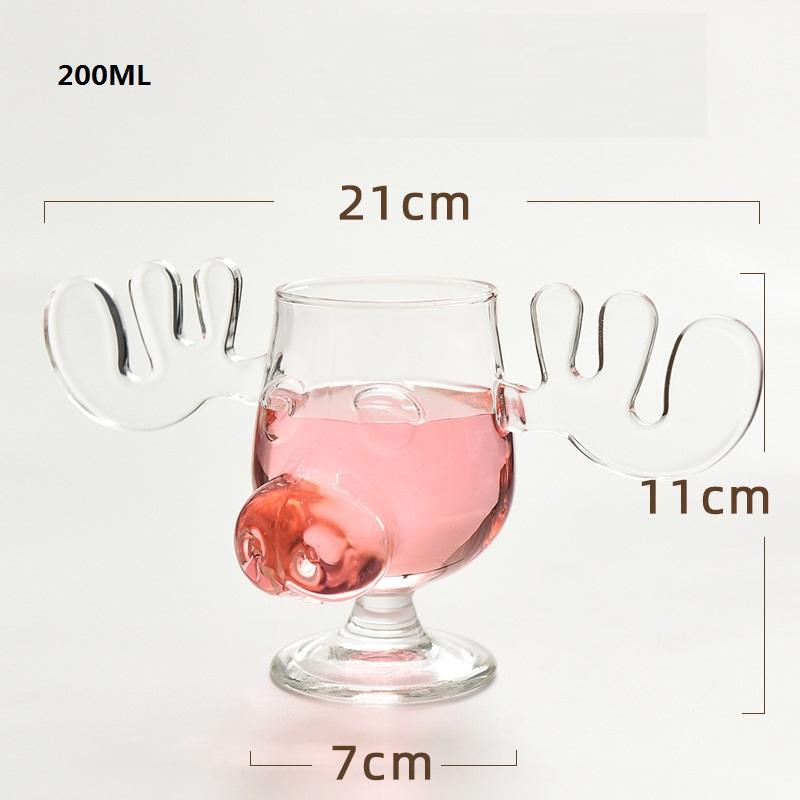 

1 шт. Кружка для рождественских каникул, кинокружка, волнистая, двухслойная, стеклянная кружка, керамические кофейные кружки, чашки, керамические кофейные кружки, одинарные 200ml