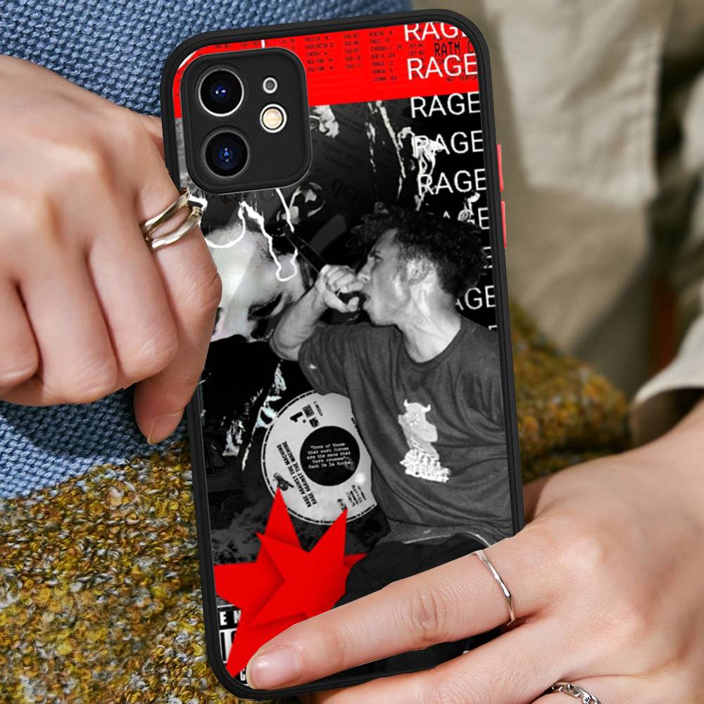 Rap Metal Band Rage Against The Machine Silicone Case For IPhone 16 15 14 13 12 11 Pro Max Plus X XS MAX Shockproof Matte Cover