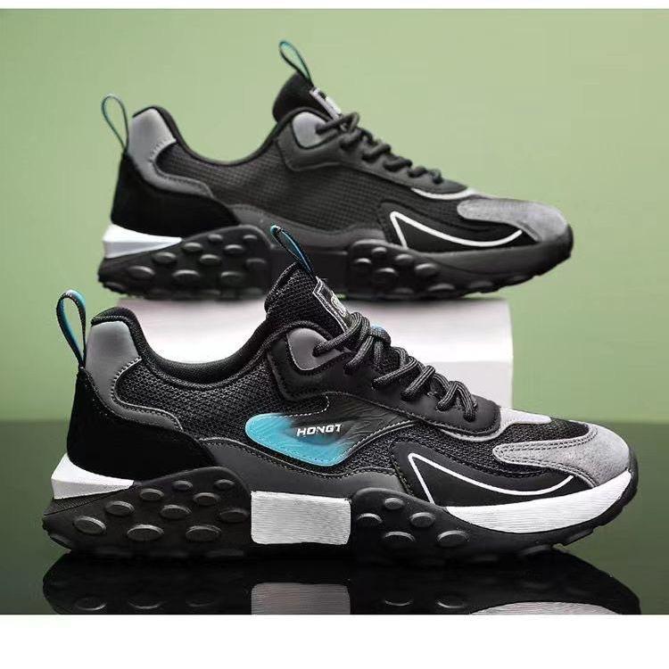 New Men's Shoes Mesh Fashion Low Top Shoes Fashionable Casual Sneakers Men's Comfortable Soft Sole Men's Running Shoes