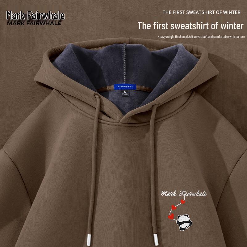 Mark Fairwhale Men's Heavyweight Fleece Hooded Sweatshirt
