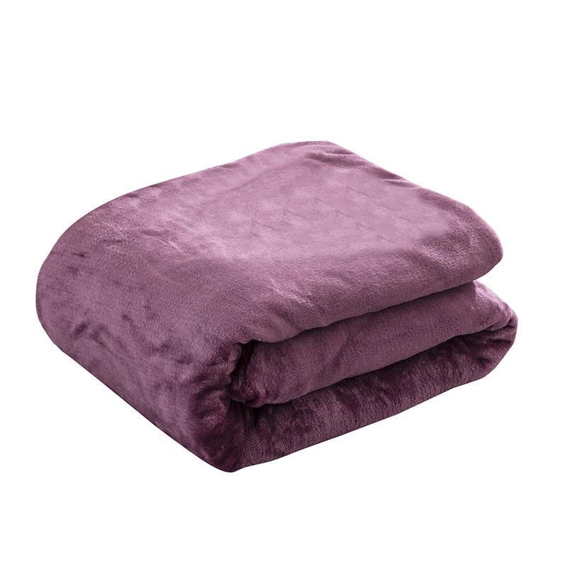 Coral Fleece Flannel Blanket: Soft Sofa Throw for Office Nap or Air Conditioning Use