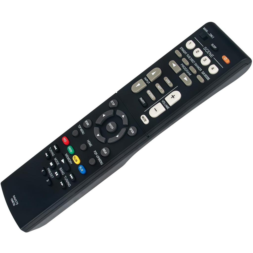 Replacement Remote Commander for Yamaha RAV575 AV Receivers: VDM8700, TSR-700, RX-V6A, TSR-700BL, and RX-V6ABL