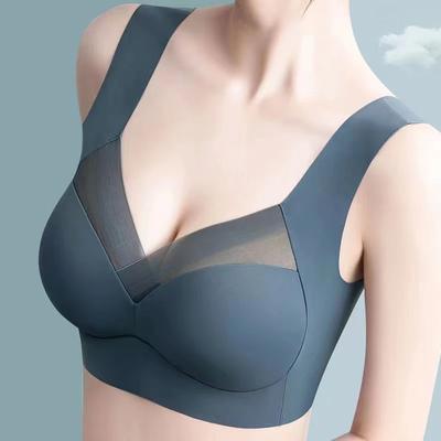 Seamless Women's Bras Large Size Top Supports Show Small Comfortable No Steel Ring Underwears Yoga Fitness Sleep Vest
