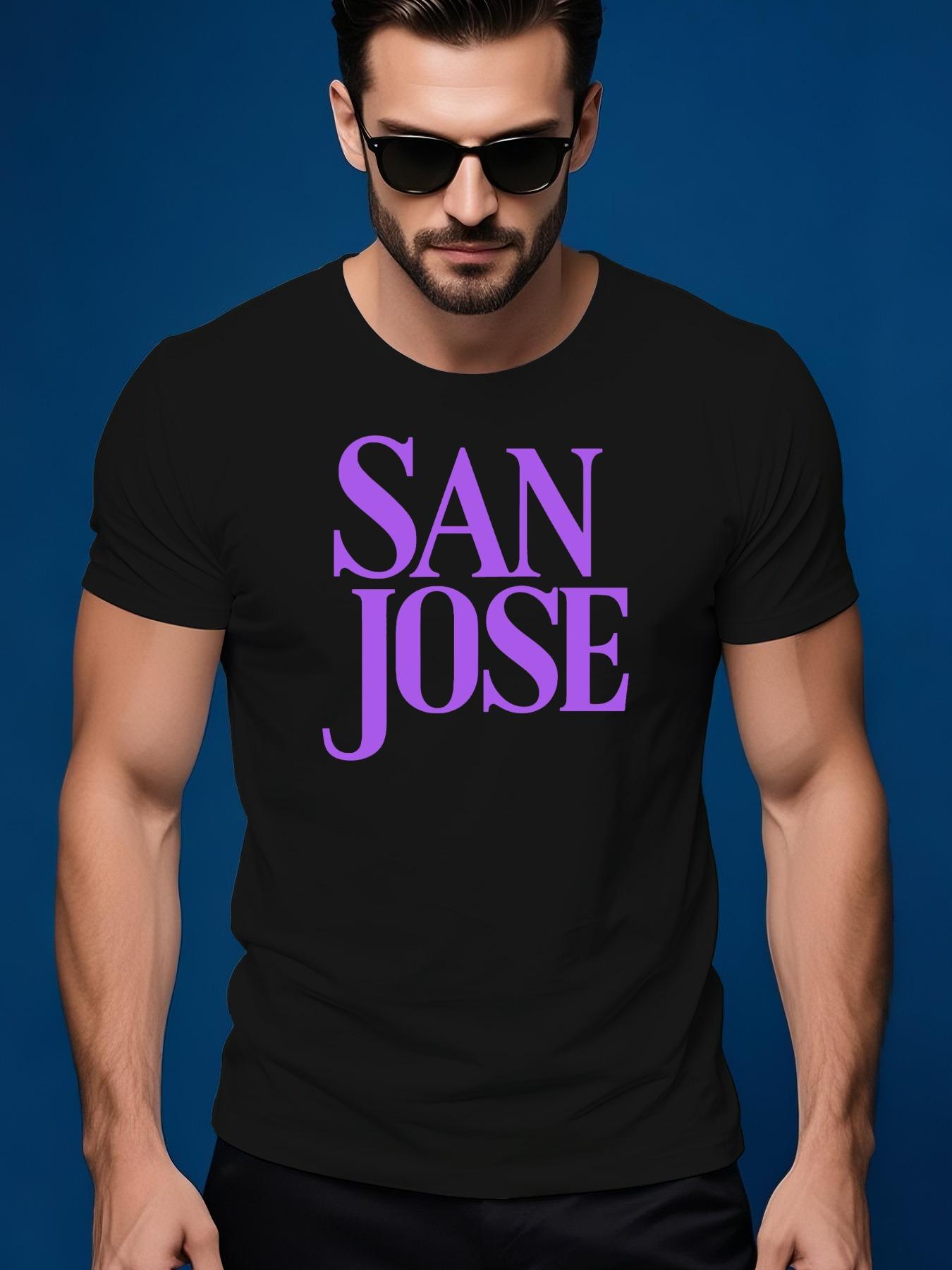 SAN JOSE Graphic Summer Casual Short-Sleeve Tshirt XL