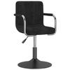 VidaXL Dining Chair, Black Velvet
