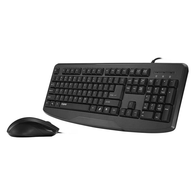 Rapoo NX1720 Wired Spill-Resistant Keyboard and Mouse Combo
