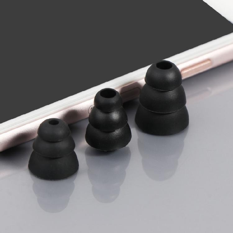 Triple Flange Ear Tips Earbuds Silicone Pads For In Ear Headphones In-Ear 4.0mm