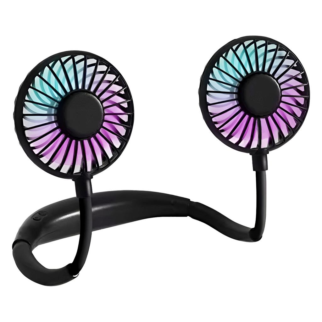 Neck Fan Rechargeable 1200mAh 3 Speeds Hands Free Wearable Fan Portable Personal Cooling Fan for Travel Outdoor Hot Sale
