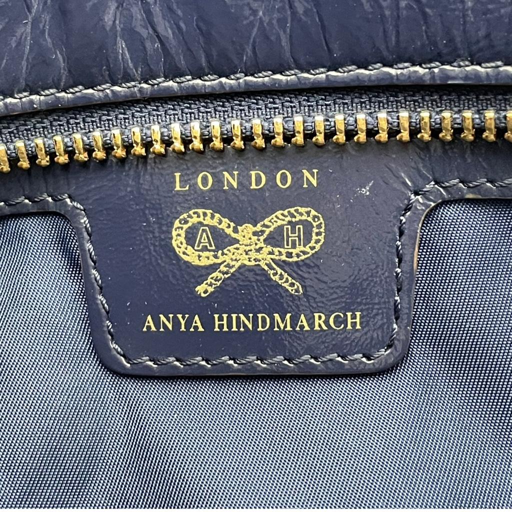 Used  Tote BagTote Bag Navy/beige Nylon/Patent Leather Women
