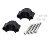 Motorcycle Handle Post Height 3cm Handle Up Spacer Standard Bar Universal Set of 2 (Black 28mm)