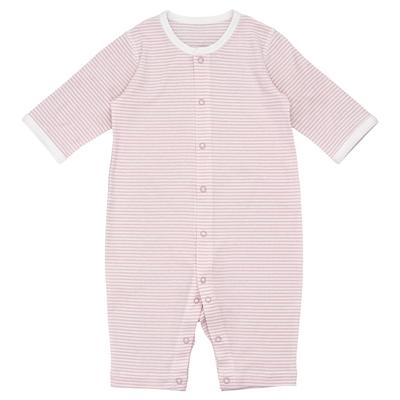 Bodyall 70 N border pink made in Japan [Baby Castle] Langärmelig langbeinig