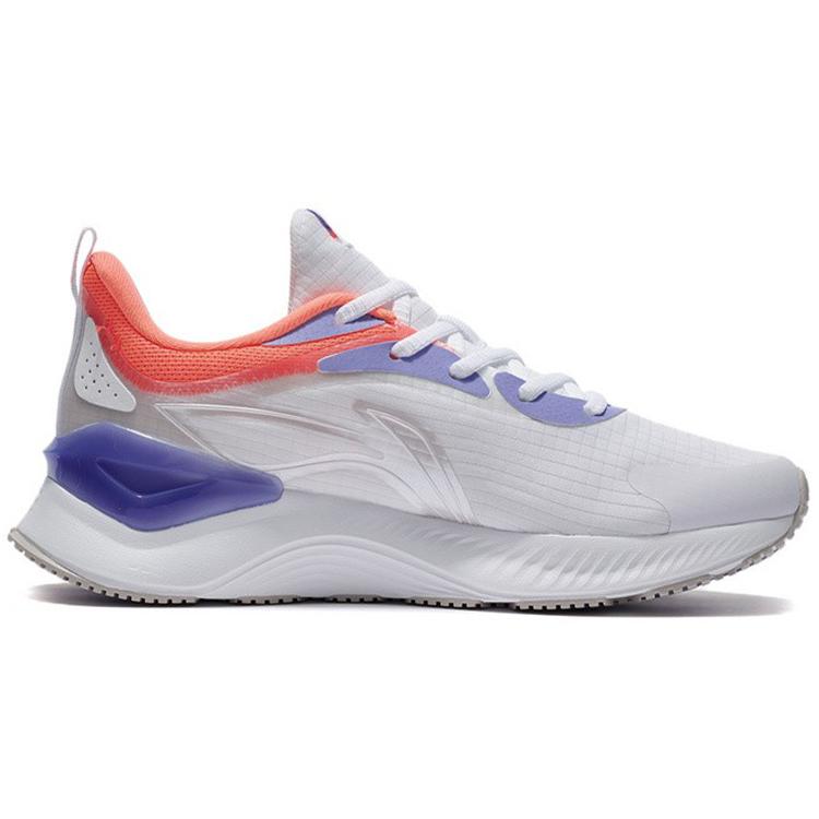 New LINING YueYing Element Running Shoes Women's Low Top White/Purple ARHS010-1