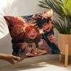 Jujutsu Kaisen Pillow Case Linen Cushion Covers For Decorative Sofa Home Pillows Case Car Chair Pillows Cases