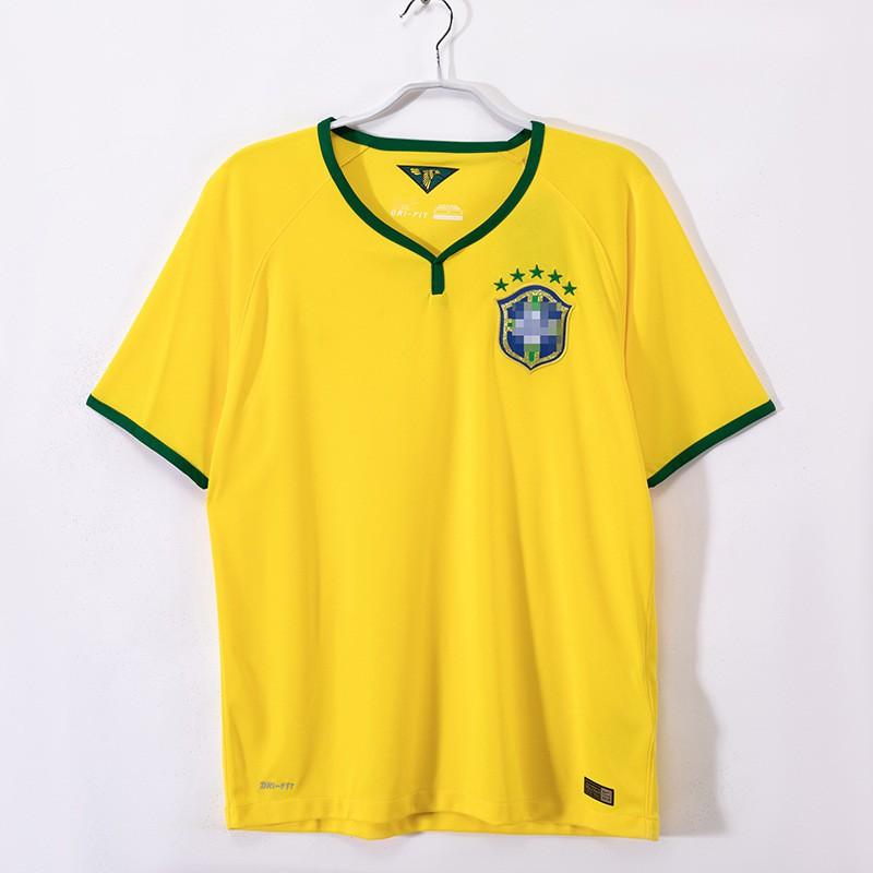 Retro fotbalový dres Brazílie Mistrovství světa 1998 Romario Ronaldo Kaka Roberto Carlos Krátký rukáv Dlouhý