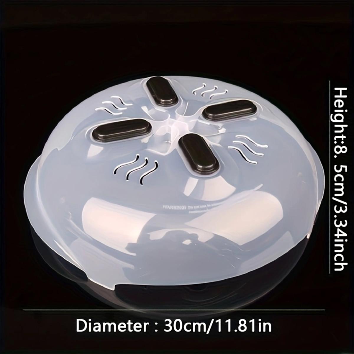 

1 шт. Крышка для микроволновой печи, Прозрачная крышка для тарелки в микроволновой печи, Крышки для блюд, Крышка-защита от брызг для приготовления в микроволновой печи с отверстиями для пара,