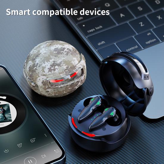 Wireless Earphone High Fidelity Intelligent Noise Reduction Bluetooth-compatible5.3 Subwoofer Gaming Earbud with Mircophone