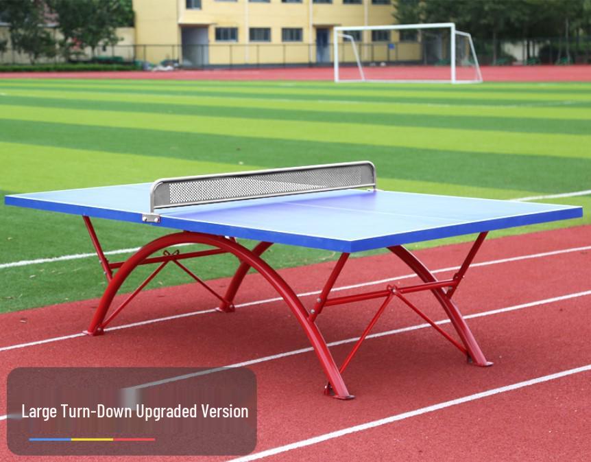 Outdoor Competition-Grade Ping Pong Table with Sunscreen Protection.