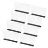 PATIKIL Closet Organizer Shelf X X Acrylic Magnetic Closet Kitchen Cabinet for Clear Dividers, 8-Pack, 7.9 1.6 4.8" Separators, Shelves, Under-Bed