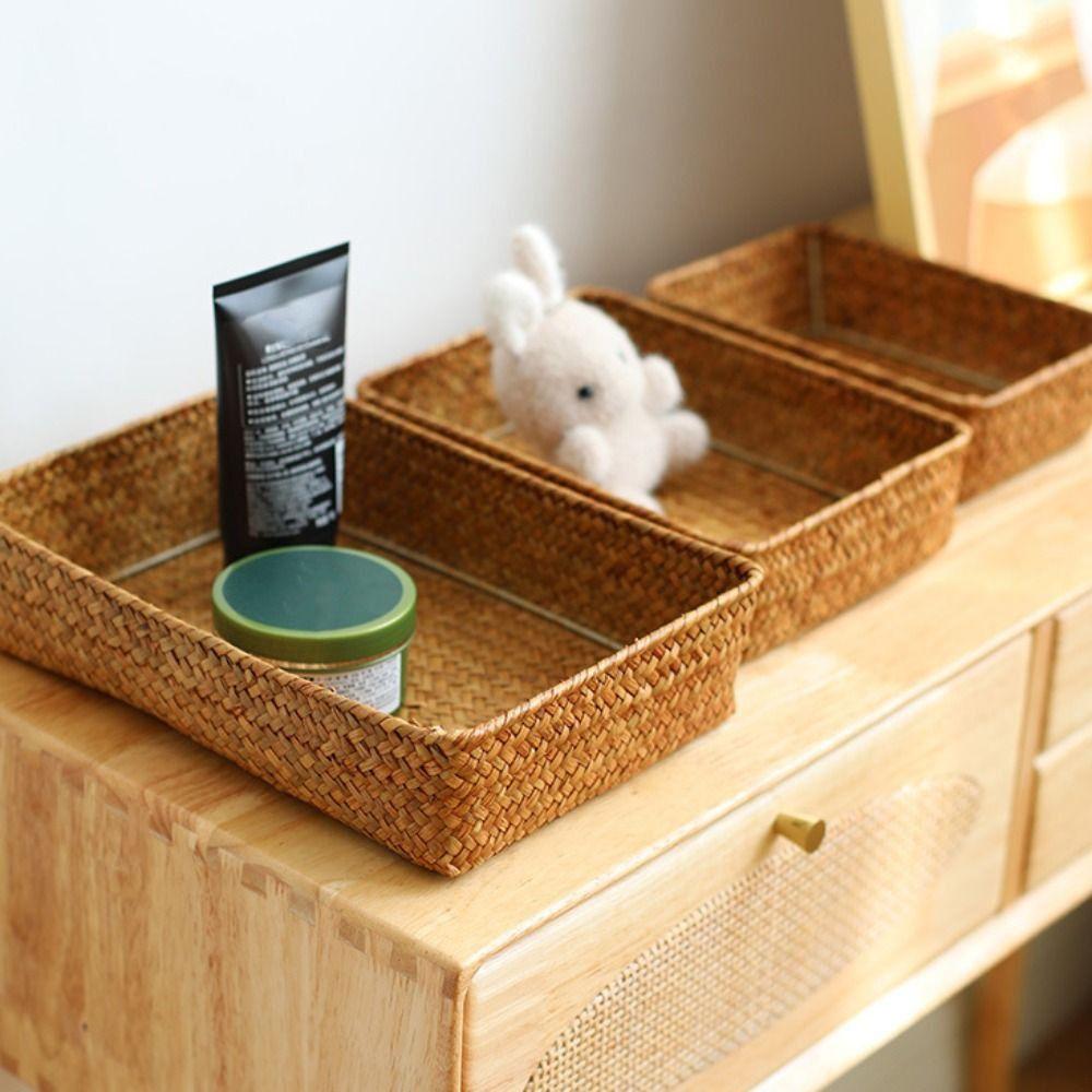 Large Capacity Storage Basket Creative Desktop Clutter Box Toiletries and Skincare