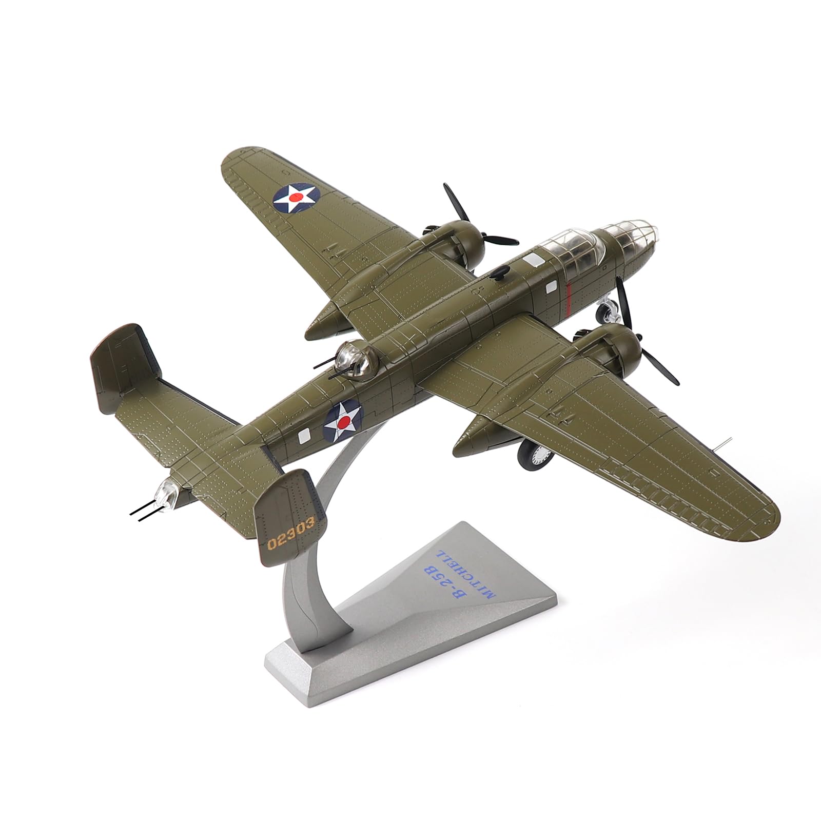 

NUOTIE Mitchell Tokyo Raid Металлическая модель самолета, литая модель бомбардировщика времен Второй мировой войны, винтажный истребитель, предварительно собранный военный самолет 1/72 B-25B