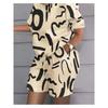 Summer Fashion Women's Gradient Butterfly 3D Printing Fashionable Comfortable Breathable Loose Large Size Short Sleeved Shorts Sports Suit
