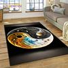 Natur Yin Yang Chinesischer Tai Chi Bagua Teppich für Schlafzimmer Wohnzimmer Zuhause Sofa Dekoration, Kinderspiel Große Dekor Bodenmatte