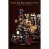 NEW Arrival Retro Mechanical Steam Car Vintage Classic Model Office Desktop Home Decor Toys for Children Birthday Gifts Lights