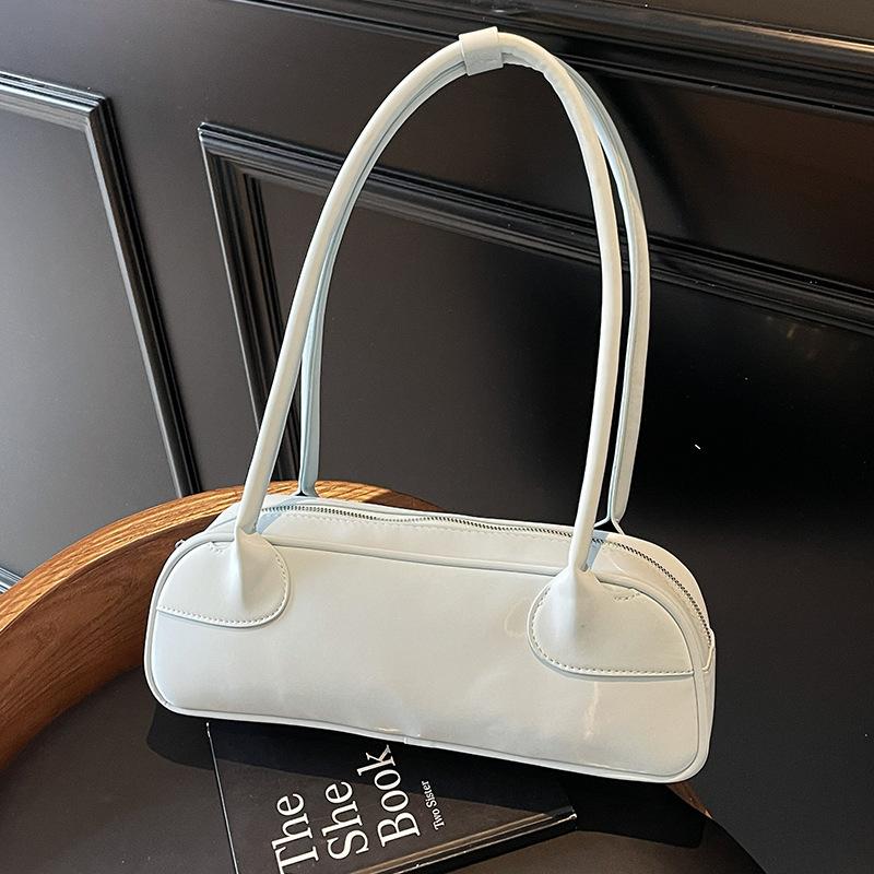 2025 New Niche Design Fashionable Portable Baguette Bag Fashionable Versatile Large Capacity Bowling Underarm Shoulder Bag